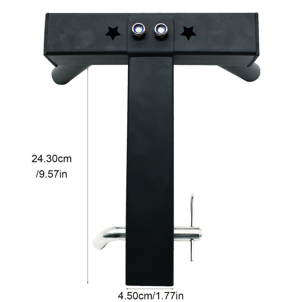 Double Hitch Flag Pole Holder for Truck, Fits Standard 2" Trailer Hitch, RV Flagpole Kit, Car Receiver Flag Pole Mount, Compatible with Jeep, RV, Camper, SUV, Pickup