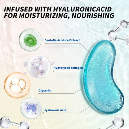 Hyaluronic Acid Eye Mask 25pcs – Collagen & Glycerin Under Eye Patches for Dark Circles, Puffiness & Deep Hydration, Korean Skincare Jelly Eye Patches Gift for Women All Skin Types