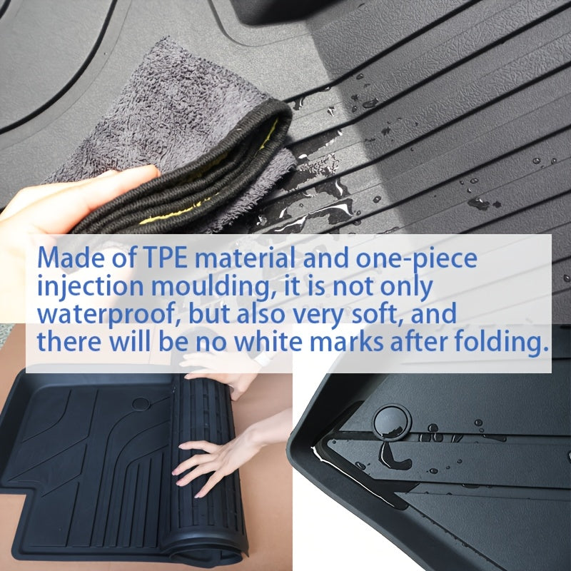 3pcs for Model Y 2020-2024, Front and Rear Floor Mats and Trunk Mat, Made of TPE Material, All-weather Protection, Specially Designed for 5 Seats