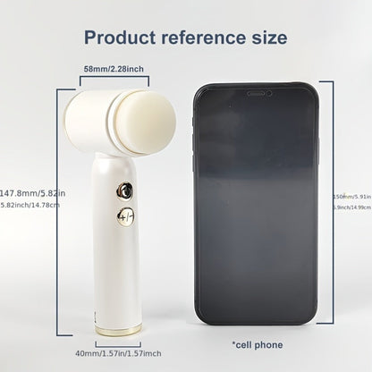 EMS Microcurrent Face Massager Skin Tightening Device V-Face Lifting Double Chin Reducer Neck Rejuvenation 6-in-1 Brush Heads 3-Speed USB Rechargeable Portable Beauty Tool for Women