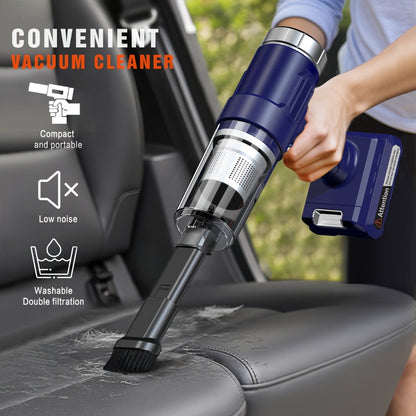 Mini Handheld Cordless Vacuum Cleaner USB Rechargeable with Crevice Tool - 4Kpa Suction One-Click Dust Cup Empty for Home, Furniture, Pet Hair & Hard-to-Reach Areas, Lightweight Portable, Multiple Colors