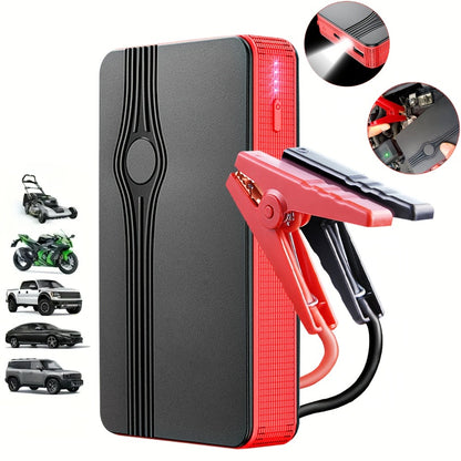 Portable Car Jump Starter Power Bank 200A Peak – 12V Emergency Battery Booster for Gas Engines Under 2.0L, USB & Type-C Charging, LED Light, Lithium Battery, Compact 460g Design