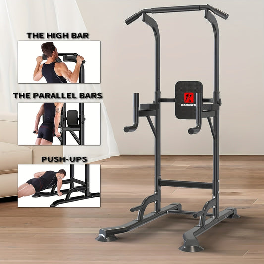Power Tower Dip Station with Pull Up Bar – Adjustable Height Multi-Function Home Gym Strength Training Workout Station for Dips, Chin Ups, Push Ups, Leg Raises & Upper Body Exercise, 3 Models Available