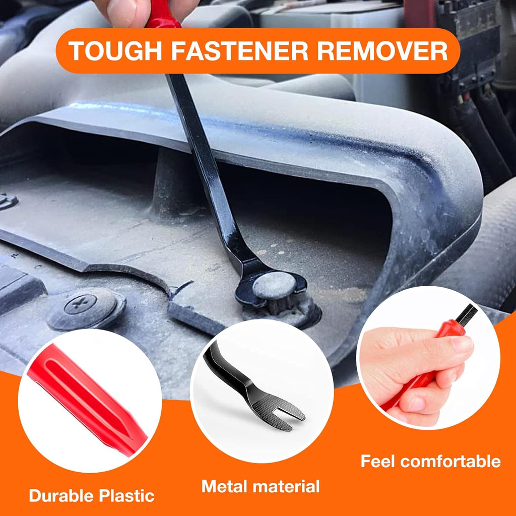 725pcs Automotive Push Pins & Bumper Clips Kit, Retainer Clips, Fender Fasteners, Door Panel And Trunk Trim Rivets With Removal Tool And Cable Ties, Compatible With for TOYOTA, for Honda, for Ford, for Chevrolet And for NISSAN, Fits Most Cars
