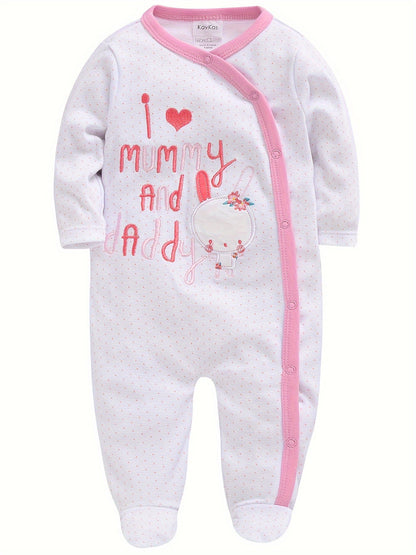Baby Girl Floral Bodysuit - Long Sleeve