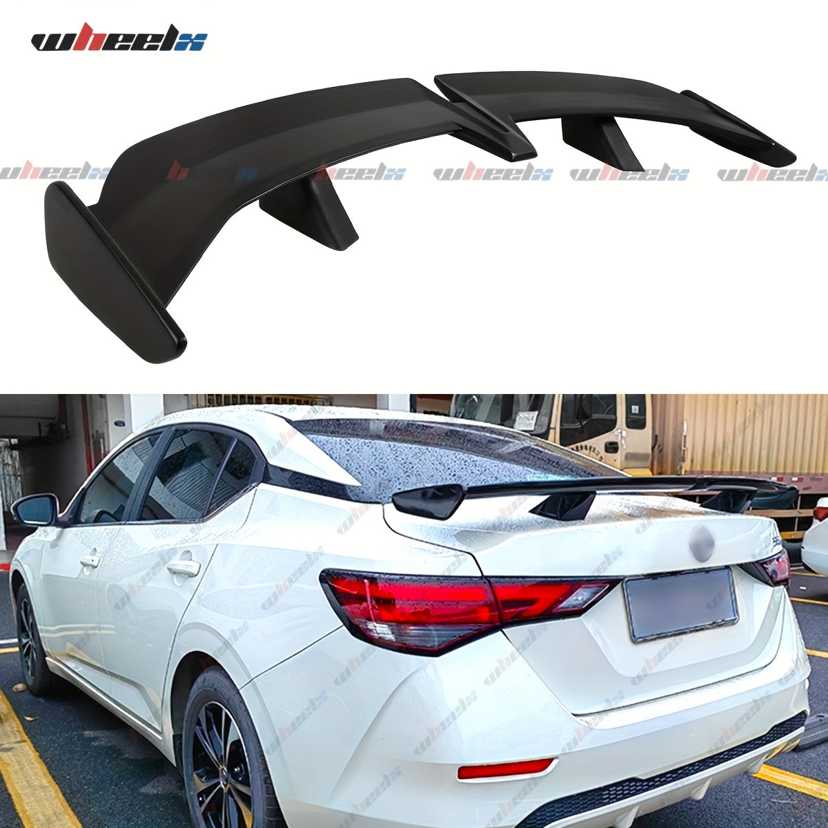 Universal Rear Spoiler Wing 54 Inch – ABS Pro Style Trunk Lid Spoiler, UV-Resistant, Fits Honda Toyota Subaru BMW Dodge Sedan Hatchback Coupe, 3 Colors