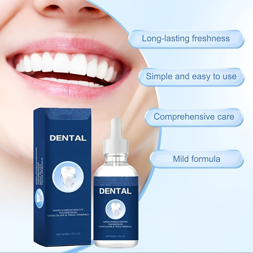 Oral Care Drops with Hydroxyapatite – True Tooth Care Solution for Cavity Protection, Enamel Strengthening & Sensitive Teeth, Daily Gum Health & Fresh Breath Formula, 2.03oz – Ideal Gift