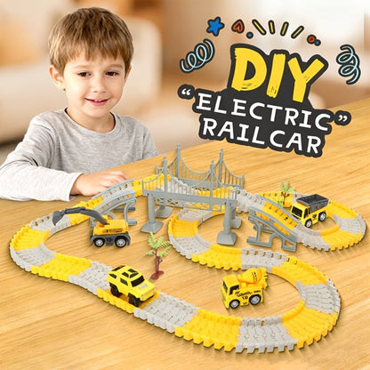 Roller Coaster Track Set 467pcs for Kids Ages 3 4 5 6 7 8 – Electric Race Car DIY Assembly Obstacle Challenge Track Toy STEM Engineering Gift Boys Girls Birthday Christmas