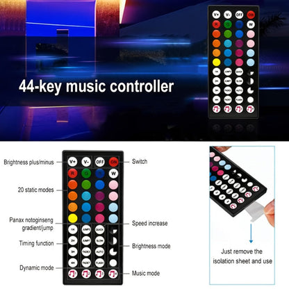 Neon Rope Lights RGB LED Flexible Strip with App & Remote Control, IP65 Waterproof, Music Sync, Cuttable, 24V Safe, DIY Neon Light for Bedroom, Gaming Room, Kitchen, Outdoor, Halloween, Christmas Decor