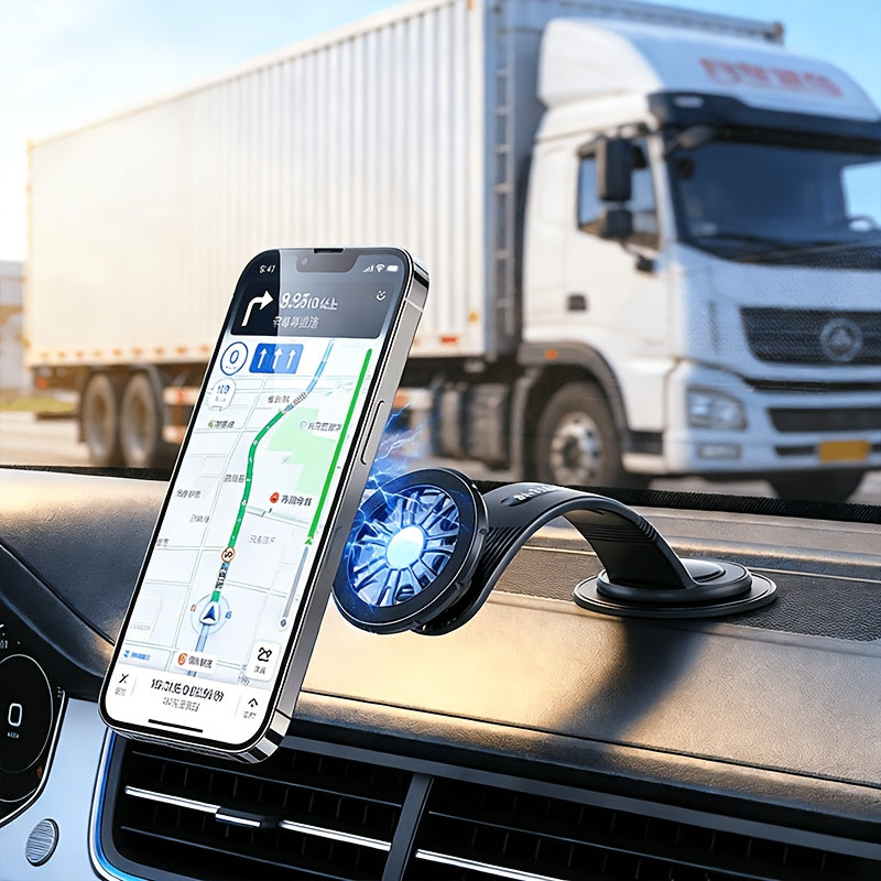 1X Fleximounts Magnetic Car Phone Mount, Detachable Bendable Aluminum Arm, Suitable for Dashboard Mounting on Most Car Models, Halloween, Christmas Gift, Stylish Design, Road Trip Essentials, Modern Additions, Car Interior Additions