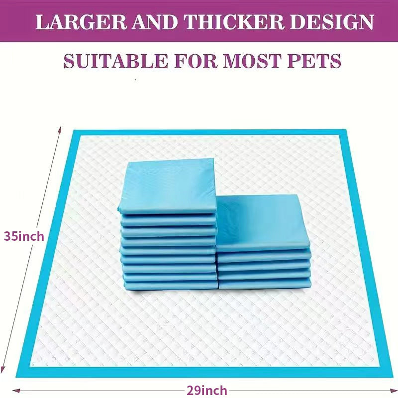 XXXL Dog Pee Pads 6-Layer Odor Control - Buy 80 Get 20 Free, Oversized Disposable Urine Pads for Large Dogs, Senior Dogs & Puppies, 23x23in & 29x35in Options