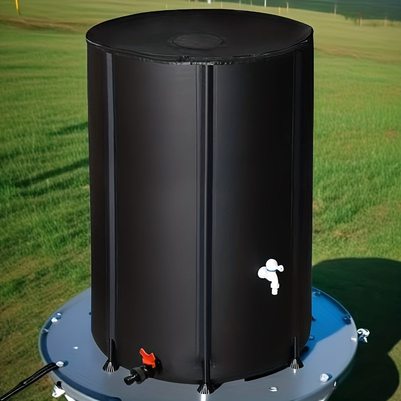 Collapsible Water Tank Large Capacity – Foldable Rainwater Collection System, Drinking Water Safe, 52 to 200 Gallon Options for Irrigation, Swimming Pool, RV & Camping – Green or Black