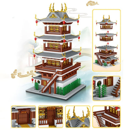 Ancient Chinese Palace Building Blocks Set 6134 Pcs – Heavenly Fairy Mirror Architecture Mini Brick Expert Level Display Model Adults Home Decor Christmas New Year Birthday Gift