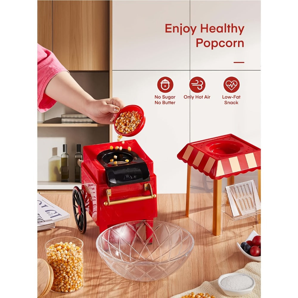 Air Popper Popcorn Maker 1400W – Hot Air Popcorn Machine, Oil-Free & Healthy, Easy to Clean, Best Popcorn Popper for Movie Night, Parties & Kids Birthday