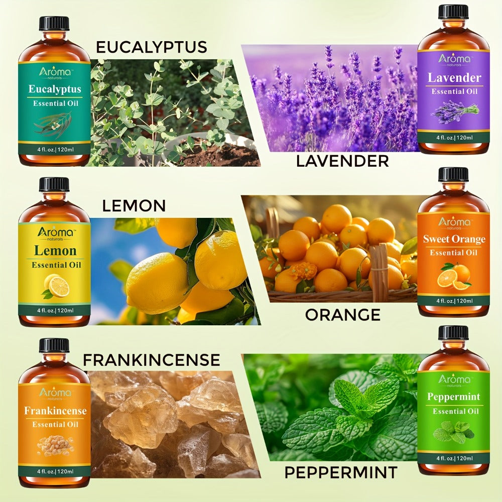 Lavender Essential Oil 4oz – Pure Aromatherapy Oil for Diffuser, Candle, Humidifier & Massage | Also in Eucalyptus, Frankincense, Peppermint, Lemon & More