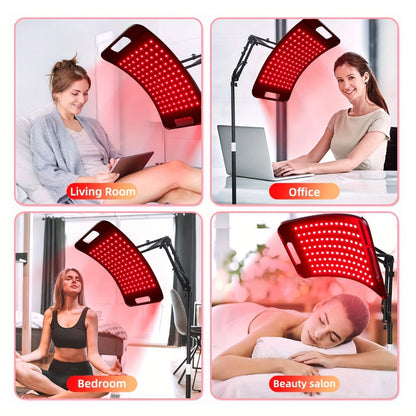 Red Light Therapy Lamp with Stand – 660nm Red Light & 850nm Near Infrared Light Device for Body Pain Relief, Muscle Recovery & Skin Care, At-Home Infrared Light Therapy for Joint & Back Pain