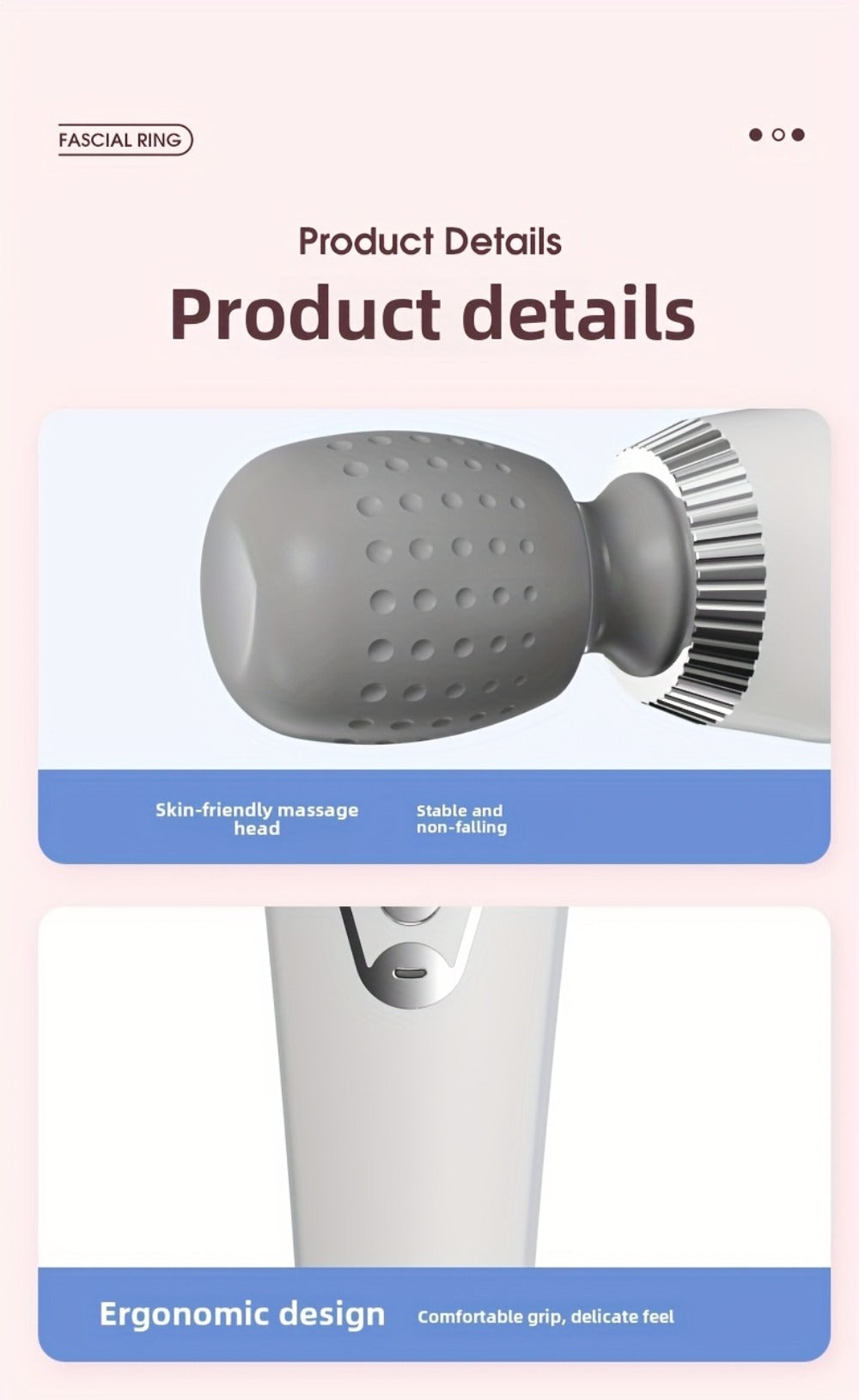 USB Rechargeable Vibration Massage Stick – Portable Handheld Full Body Massager for Neck, Back, Legs & Waist Relaxation, Compact Electric Wand Massager for Home Office & Travel Use