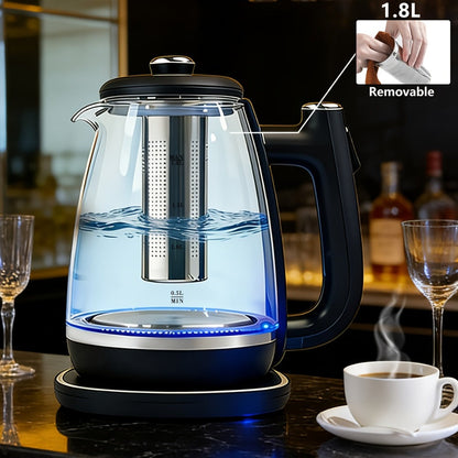 Electric Kettle 1150W Fast Heating – Removable Stainless Steel Filter, Overheat Protection & Easy to Clean, Versatile Hot Water Kettle for Coffee, Tea & Drinking Water, Ideal Kitchen Gift