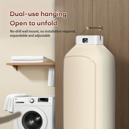 Foldable Clothes Dryer Smart Touch Screen Two-Speed Control Timer Function with Dry Bag Quick Drying Compact Design for Apartments Dorms RVs Home Upgraded Economic