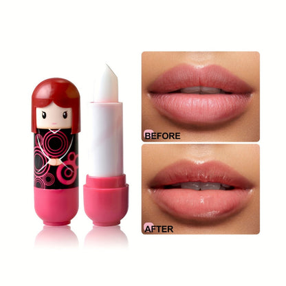 Lip Balm Set 24 Pieces - Cute Doll Design Moisturizing Lip Care, Long-Lasting Hydration for Dry & Chapped Lips, Fun Birthday Gift for Girls, Teens & Kids, Set A & Set B