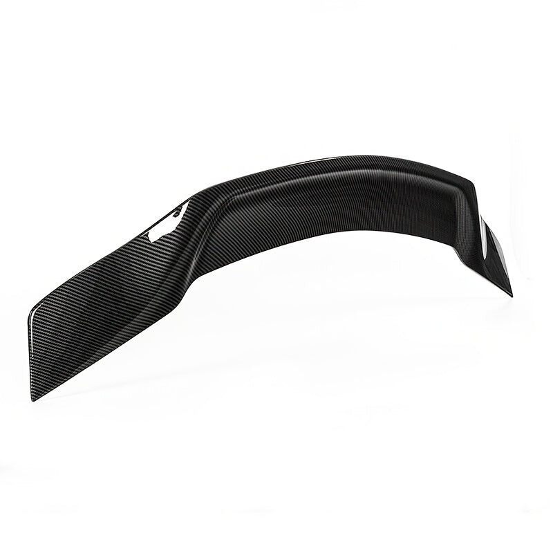 for Mercedes Benz W204 C250 C300 C63 AMG C-Class 4 Door Sedan Rear Duckbill Highkick Trunk Spoiler Wing, Gloss Black/Carbon Pattern, Chrome, ABS Material