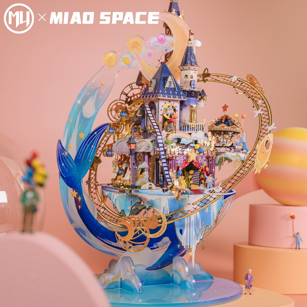 3D Metal Model Kit MU Star Playground – Handcrafted Garden Scene DIY Puzzle for Teens & Adults Ages 14+, Unique Birthday Christmas Valentine's Day Gift for Girlfriend Women Teen Girls
