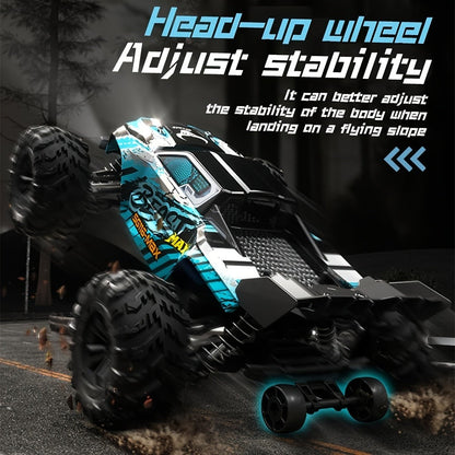 1:18 Scale RC Off-Road Car 35+ KM/H 4WD – 2.4GHz High Speed All-Terrain Remote Control Truck, Hobby Grade RC Racing Crawler for Kids & Adults, Birthday Gift, Blue or Red
