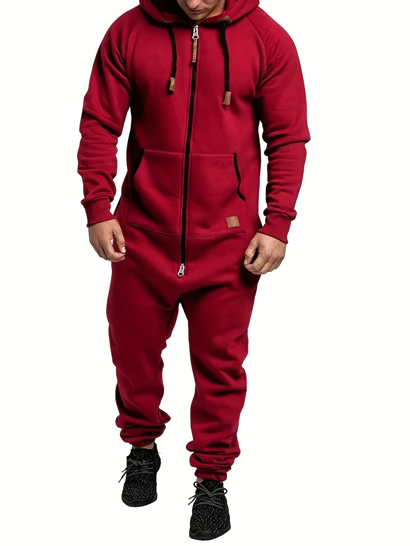 Men's fern green Long-Sleeve Jumpsuit - product view 16
