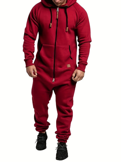 Men's fern green Long-Sleeve Jumpsuit - product view 16