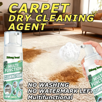 Dry Cleaning Spray Stain Remover 10.14oz – No Water Needed, Multi-Surface Formula for Sofas, Mattresses, Clothes, Carpets & Curtains, Strong Penetration, Decomposes Stains, Safe & Easy to Use