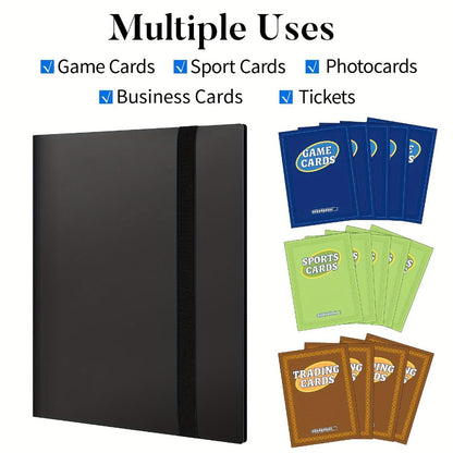 Trading Card Binder 9-Pocket 7 or 10 Pack – Holds 360 Cards Each, Fits Pokemon PTCG Baseball Football Basketball K-Pop Photocards, Card Collector Album Bundle