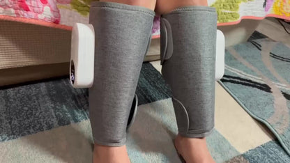 Air Compression Leg Massager – Cordless Calf & Foot Massager with 3 Intensity Levels for Legs, Thighs, Knees & Feet | Circulation Booster, Holiday Gift for Women & Men