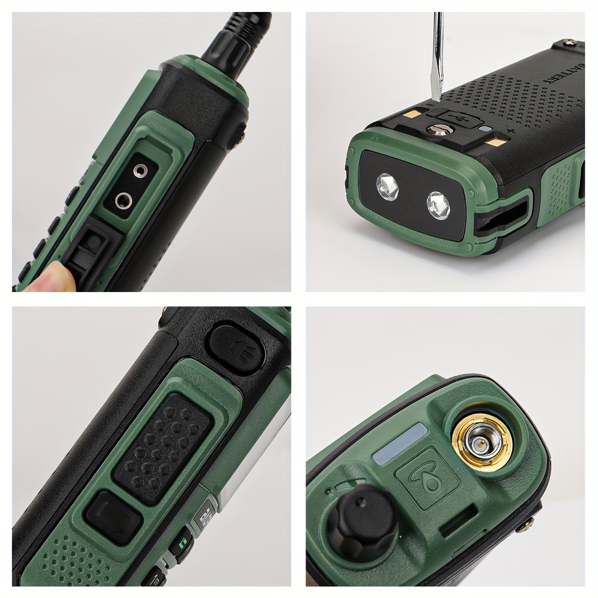 Ham Radio Walkie Talkie Tri-Band, BAOFENG UV-17R Long Range Two Way Radio 999CH VOX USB-C, VHF UHF Dual Band, CHIRP Compatible, Wireless Frequency Copy, Earpiece & Flashlight Included