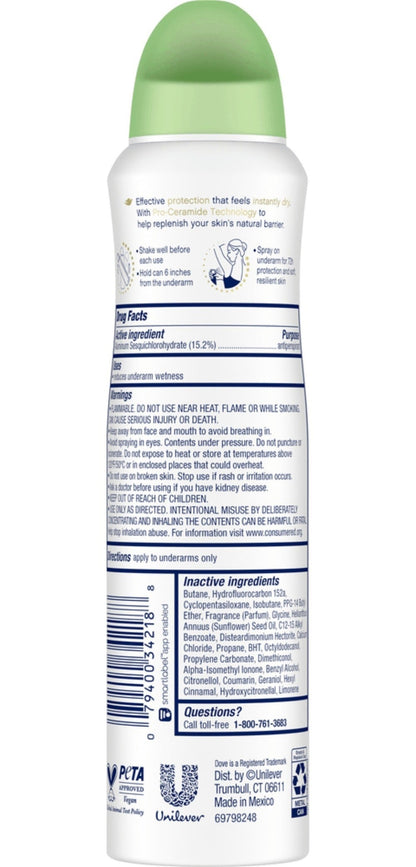 Dove Women Deodorant Spray 150ml Long-Lasting Scent Protection Anti-Perspirant Body Spray for Women – 48H Freshness, Gentle on Skin, Bulk Pack Options