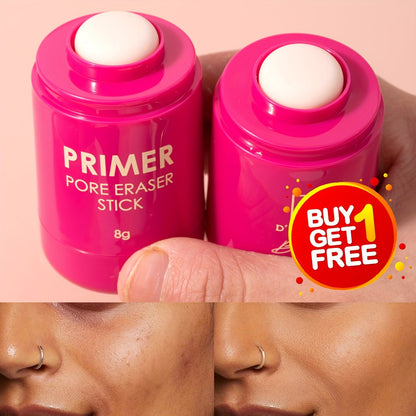 Pore Minimizer Face Primer Stick 2pcs Oil Control Long-Lasting Matte Finish Makeup Base – Lightweight Moisturizing Foundation Primer for Oily Combination All Skin Types Women