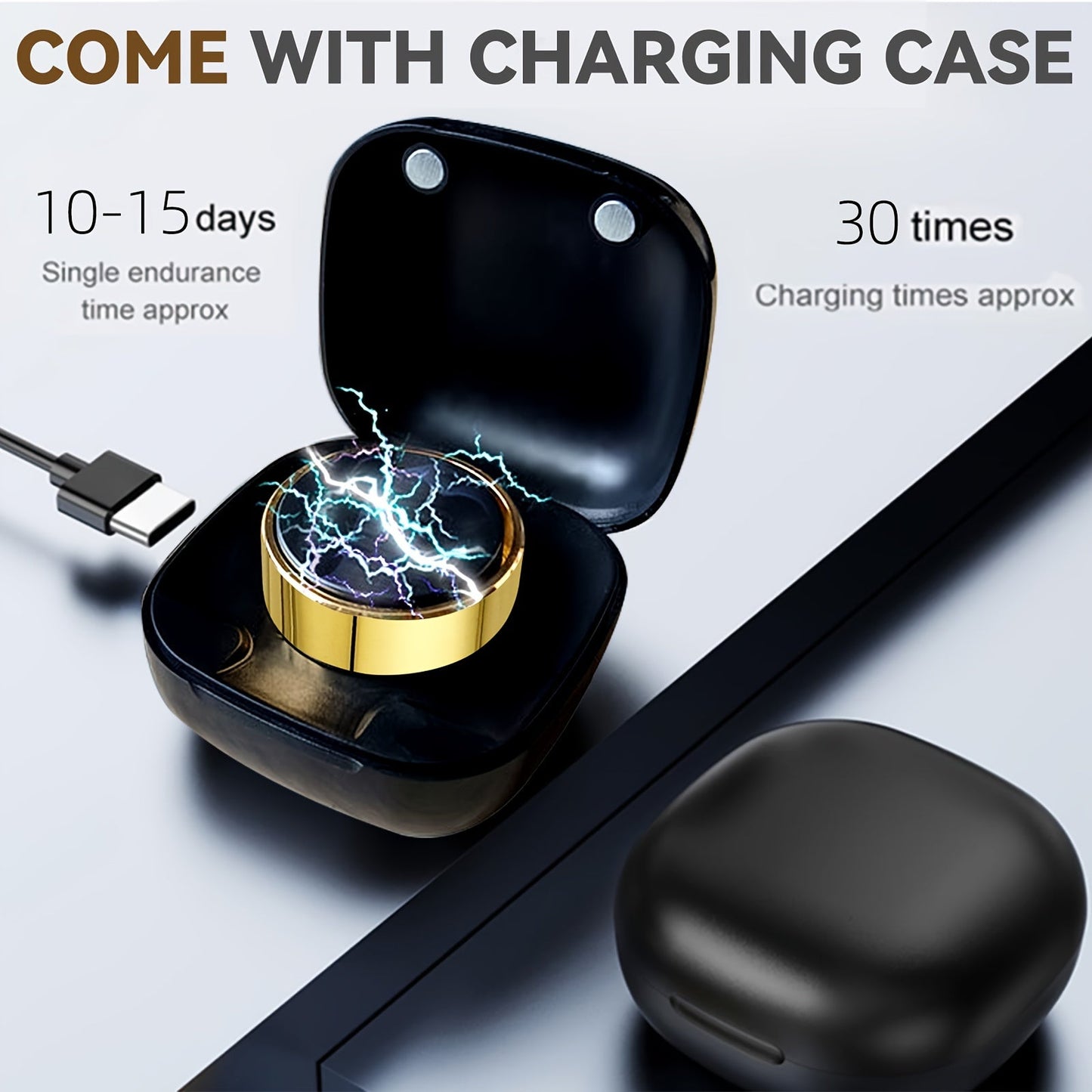 Smart Ring Health Monitor – Step Counter, Sleep Tracker, Heart Rate & Fitness Tracker Ring for Men | Multiple Sizes & Colors