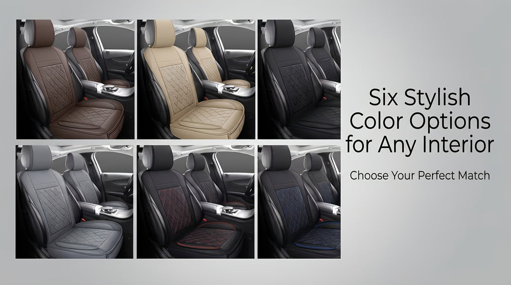 Front Seat Covers for Cars, Universal Fit Bucket Seat Protector Set, Full Surround High-Back Design, Anti-Slip Backing, Easy to Install, Fits Most Cars, SUVs & Trucks