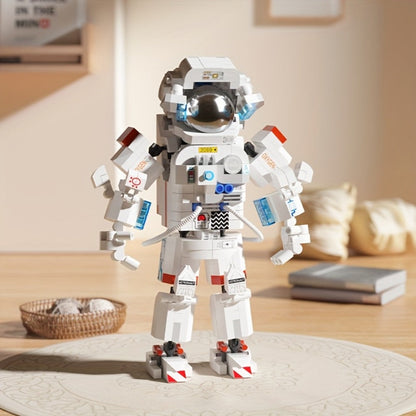 Astronaut Space Building Blocks 623 Piece Micro Particle DIY Kit – Space-Themed Mini Bricks ABS Assembly Desk Decor Stress Relief Gift for Boys Girls Teens Adults Birthday Easter Christmas