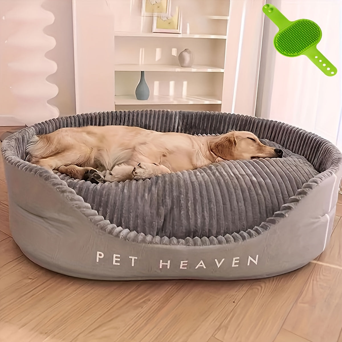 Large Dog Bed Washable Orthopedic Pet Bed – Machine Washable, Bite Resistant, Anti-Slip, All Season Comfort for Medium & Large Dogs, Removable Cover