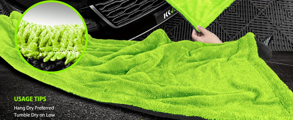 Car Drying Towel,Microfiber Car Towel, High Absorbency Dual-Sided Microfiber Car Drying Towel | 1400GSM Full-Sized 48"x24" Twisting Yarn Technology, Scratch-Free, Car Washing Equipment Accessories,Heavy-Duty Cleaning Cloths,Car Accessories