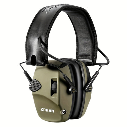 Electronic Shooting Earmuffs NRR 22dB Active Noise Cancelling Hearing Protection with Sound Amplification - Foldable Adjustable Ear Muffs for Shooting Range Hunting Mowing, Pink Green Brown Blue Black Camo