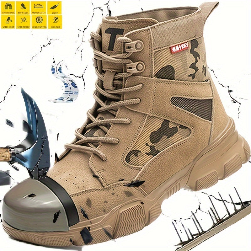 Men's Work & Safety Boots - Steel Toe Protection & Puncture Resistant 666853