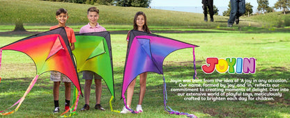 Large Delta Kite 3 Pack for Kids & Adults – Gradient Easy-to-Fly Kites with 58-Inch Wingspan & 262.5 Ft String, Stable in Light Wind | Best Outdoor Beach Park Gift for Boys and Girls