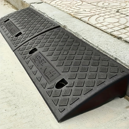 Portable Plastic Car Ramps - Heavy Duty Anti-Slip Threshold Ramps for Cars, Wheelchairs, Bicycles & Medical Equipment, Weather Resistant, Multiple Heights Available