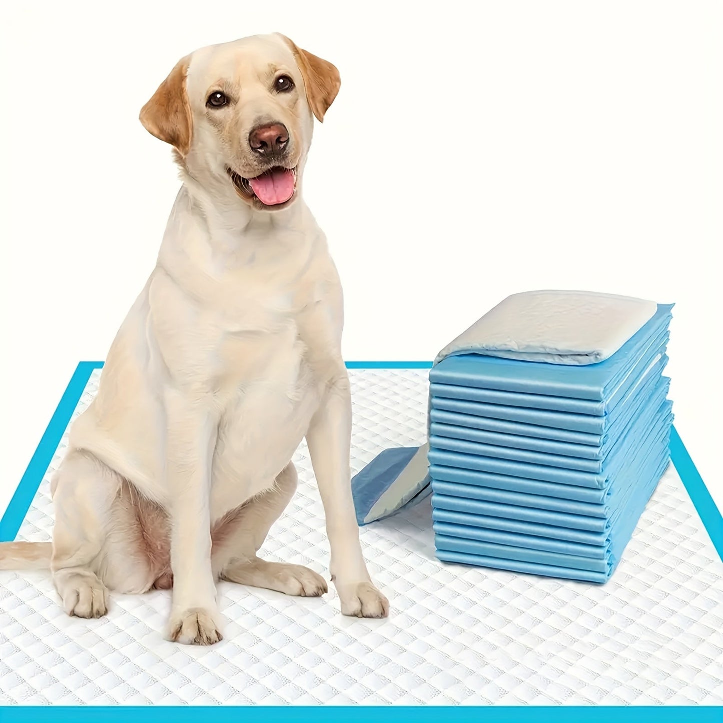 Dog Urine Pads Super Absorbent 23.6"x23.6" – Ultra-Thick Puppy Training Pads & Pet Toilet Pads, Rapid Liquid Lock, 50 / 125 / 300 Count Value Packs