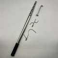 A Robust Stainless Steel Telescopic Grabber for Truck Beds, Featuring a Retractable Handle. This Heavy-Duty Tool Is Designed for Cargo Retrieval, Making It for easy to Lift And Move Heavy Items. It Serves As a Practical Accessory for Trucks with a D