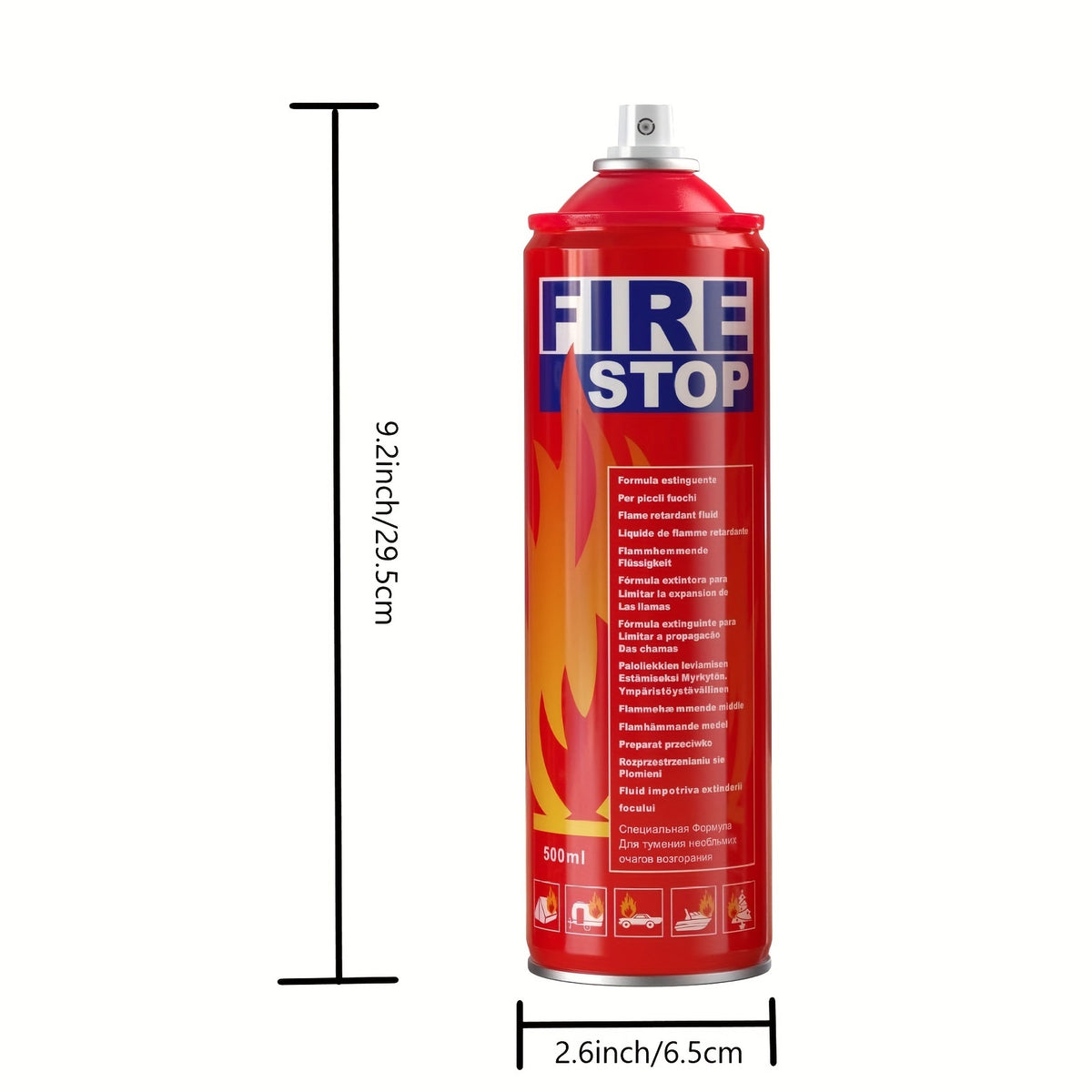 2pcs/4pcs Fire Extinguisher For Home, Car, Kitchen, Boat - Portable Formula Fire Stop Small - 4-in-1 With Mounting Bracket.