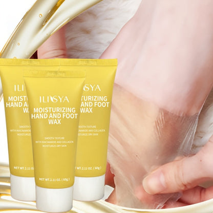 Foot Wax Moisturizing 3 Pack Niacinamide Deep Hydrating Foot Cream Mask Softening Cracked Heel Treatment – Vitamin B3 Dry Foot Skin Repair for Men & Women, Overnight Foot Care Self-Care Gift