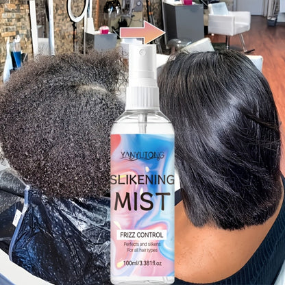 Perfumed Hair Mist Smoothing Spray 100ml — Heat Protection, Anti-Frizz, Moisturizing & Detangling Leave-In Formula | Long-Lasting Fragrance for Straight, Curly & Frizzy Hair | All Hair Types Unisex