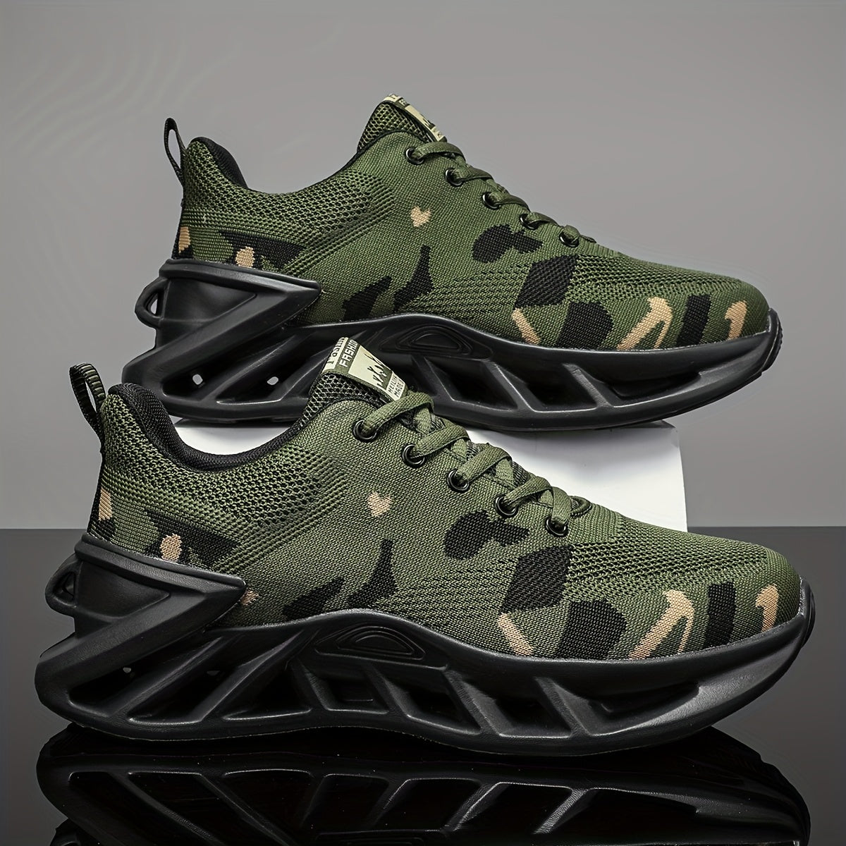 Army Green Lace Top - product view 1